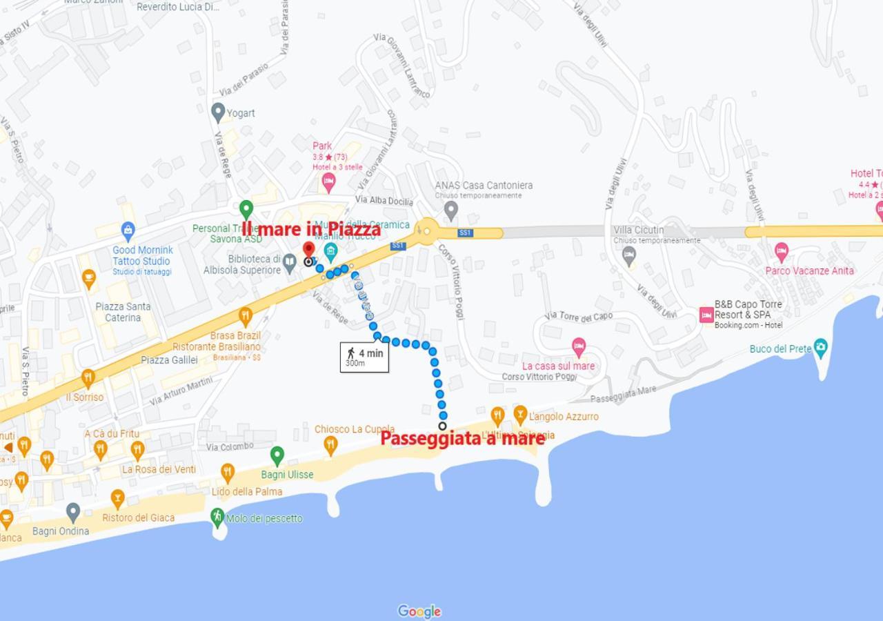 Il Mare In Piazza Apartment Albisola Superiore Bagian luar foto