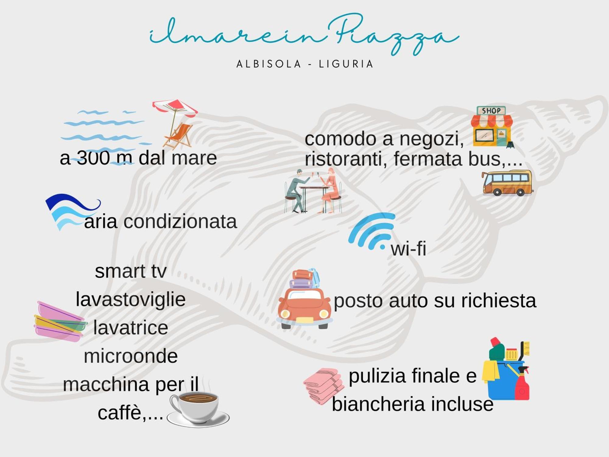 Il Mare In Piazza Apartment Albisola Superiore Bagian luar foto